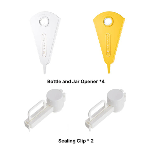 xCool 4-in-1 Bottle and Jar Opener for Seniors, Weak Hands, Arthritis